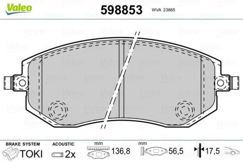 VALEO 598853 SBB-Satz PREMIUM