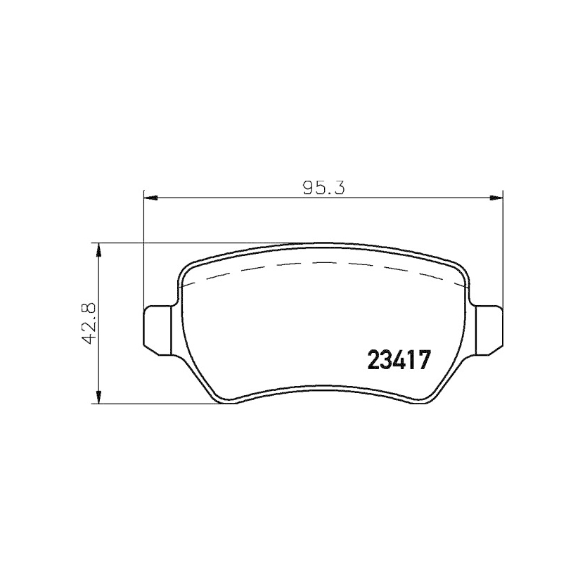 HELLA 8DB 355 011-361 Bremsbelagsatz Scheibenbremse