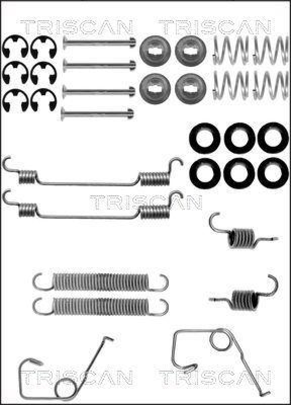 TRISCAN 8105 162580 Montagesatz F. Bremsbacken für Ford Transit