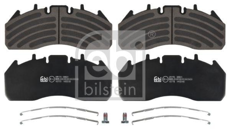 FEBI BILSTEIN 16778 Bremsbelagsatz mit Befestigungsmaterial für Volvo