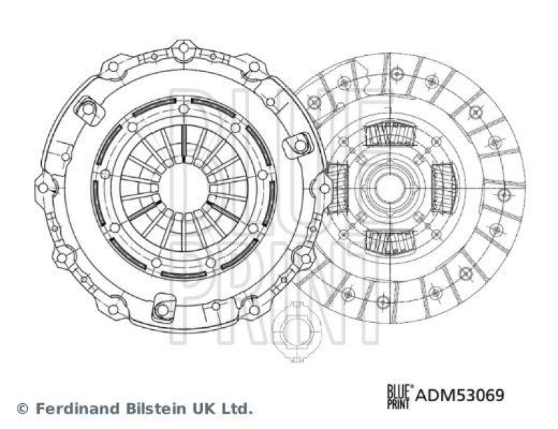 BLUE PRINT ADM53069 Kupplungssatz für MAZDA