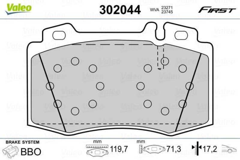 VALEO 302044 SBB-Satz FIRST