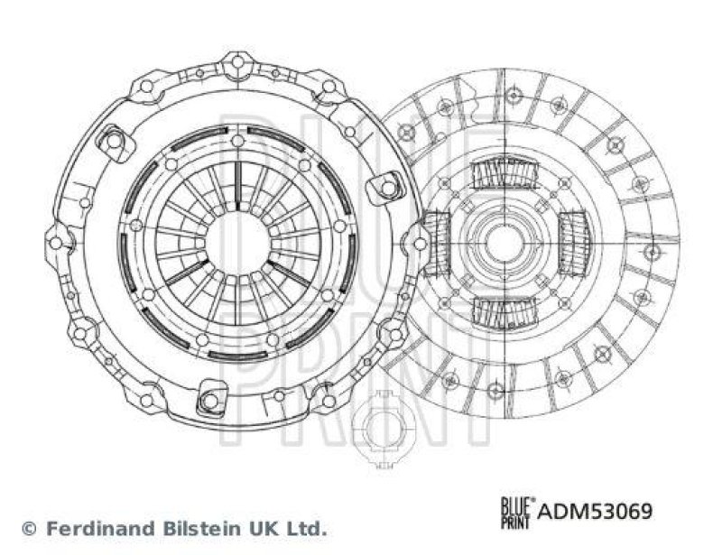 BLUE PRINT ADM53069 Kupplungssatz für MAZDA