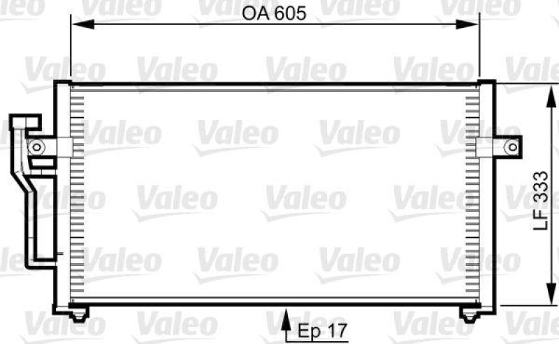 VALEO 817789 Kondensator CITROEN XSARA