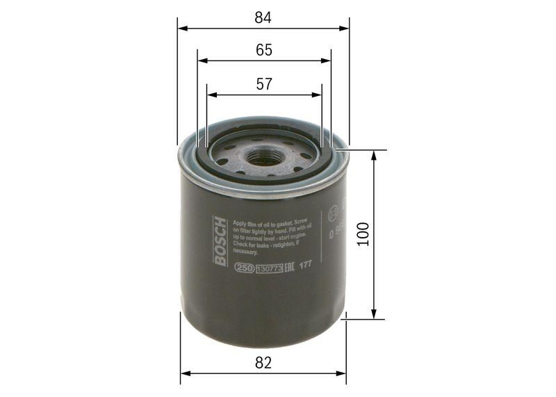 Bosch 0 986 452 023 &Ouml;lfilter P2023