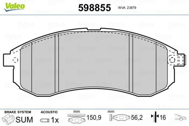 VALEO 598855 SBB-Satz PREMIUM