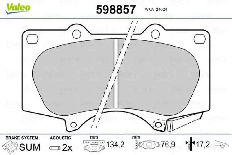 VALEO 598857 SBB-Satz PREMIUM