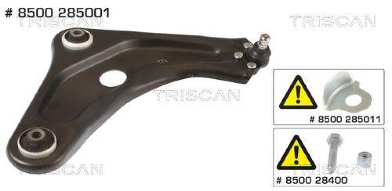 TRISCAN 8500 285001 Querlenker für Peugeot 2008