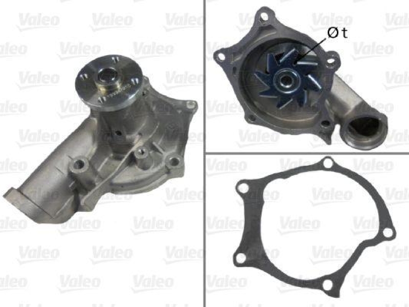 VALEO 506617 Wasserpumpe HYUNDAI, KIA, MITSUBISHI HYU