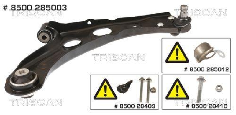 TRISCAN 8500 285003 Querlenker für Opel Corsa, Peugeot 208