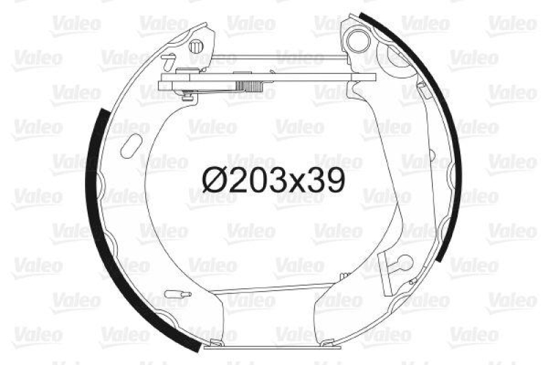 VALEO 554752 Bremsbacken-Satz-KIT