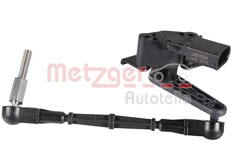 METZGER 0901534 Sensor, Leuchtweitenregulierung für AUDI/PORSCHE/VW HA links