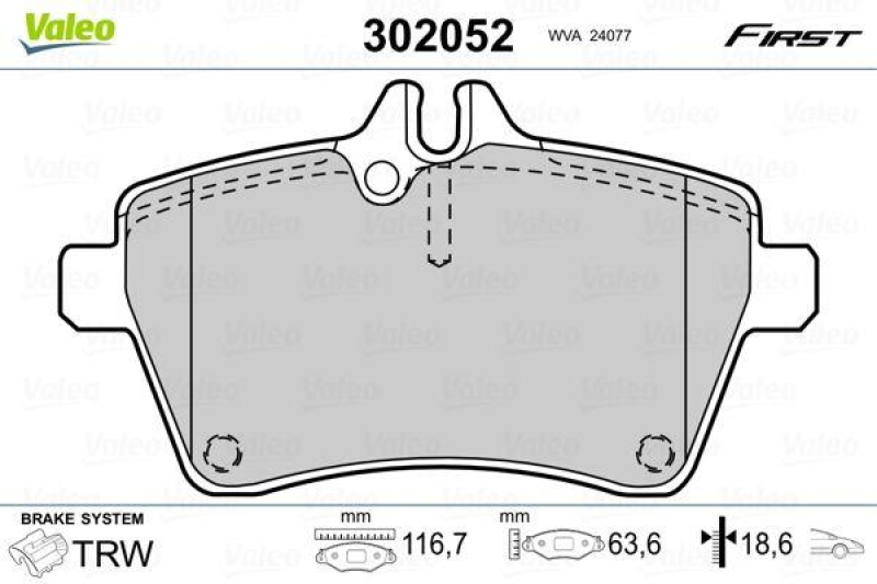 VALEO 302052 SBB-Satz FIRST