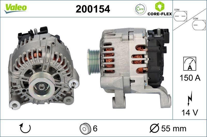 VALEO 200154 Generator - CORE-FLEX - Alpina BMW 3