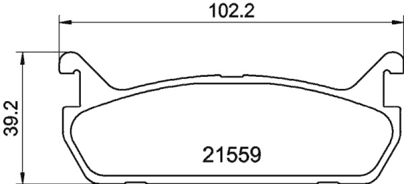 HELLA 8DB 355 016-601 Bremsbelagsatz Scheibenbremse