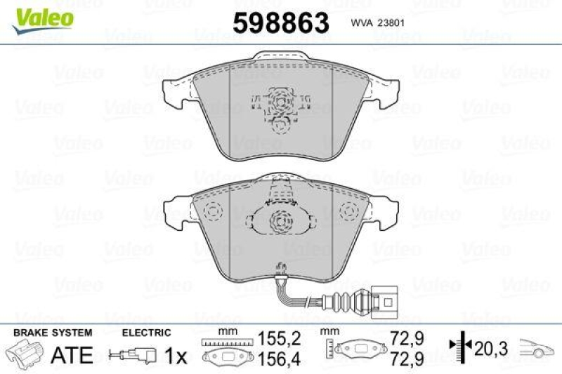 VALEO 598863 SBB-Satz PREMIUM