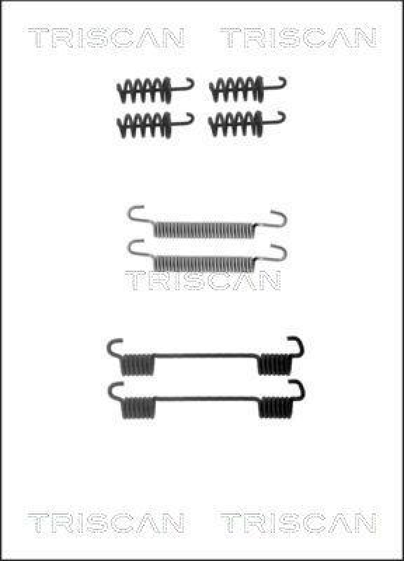 TRISCAN 8105 102605 Montagesatz F. Bremsbacken, Handbremse für Mercedes, Vw