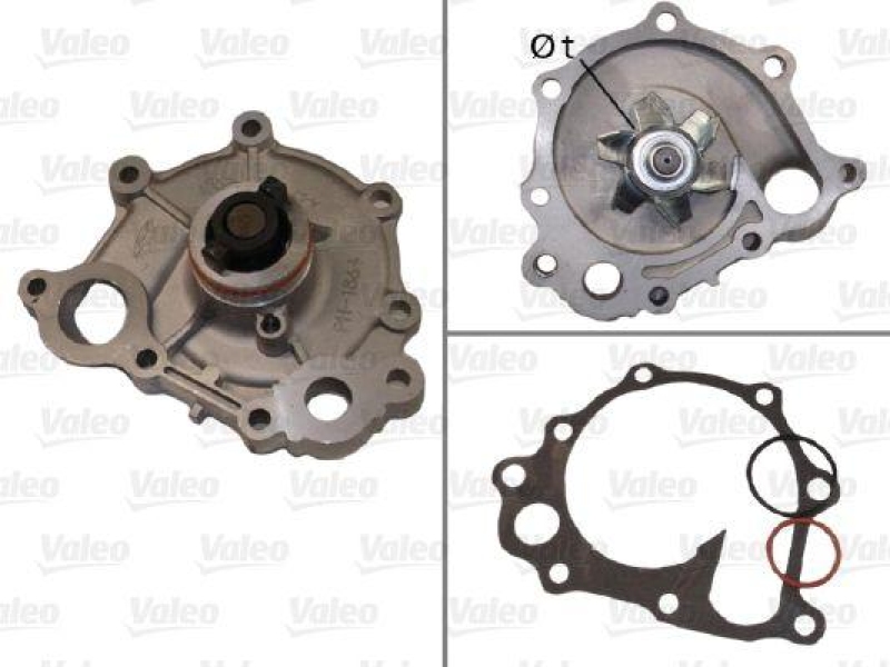 VALEO 506627 Wasserpumpe TOYOTA Previa