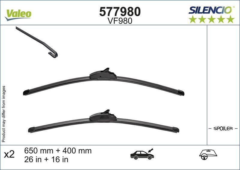 VALEO 577980 Silencio Original Front FBOE (x2) VF980