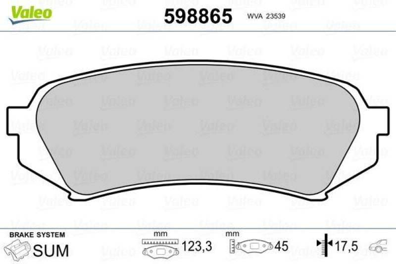 VALEO 598865 SBB-Satz PREMIUM