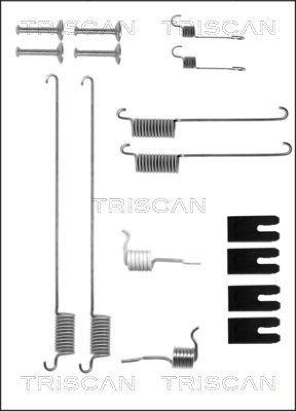 TRISCAN 8105 172467 Montagesatz F. Bremsbacken für Land Rover