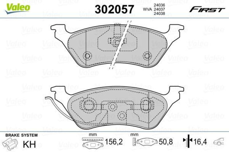 VALEO 302057 SBB-Satz FIRST