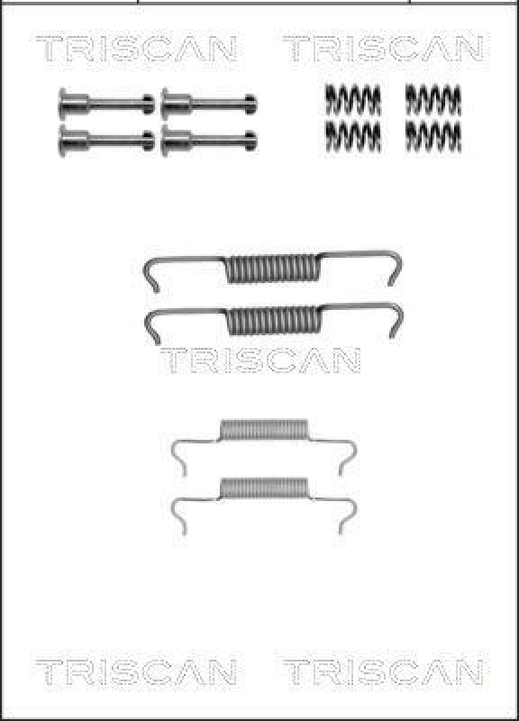 TRISCAN 8105 172468 Montagesatz F. Bremsbacken, Handbremse für Mg, Rover