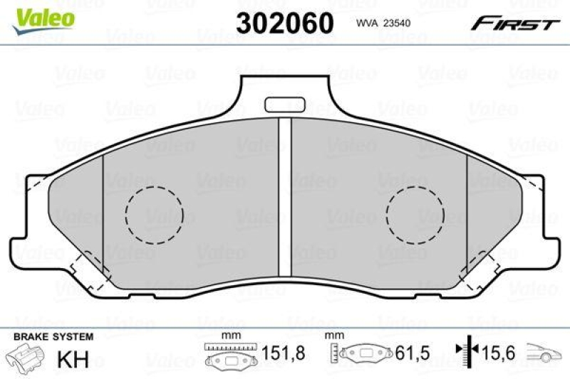 VALEO 302060 SBB-Satz FIRST