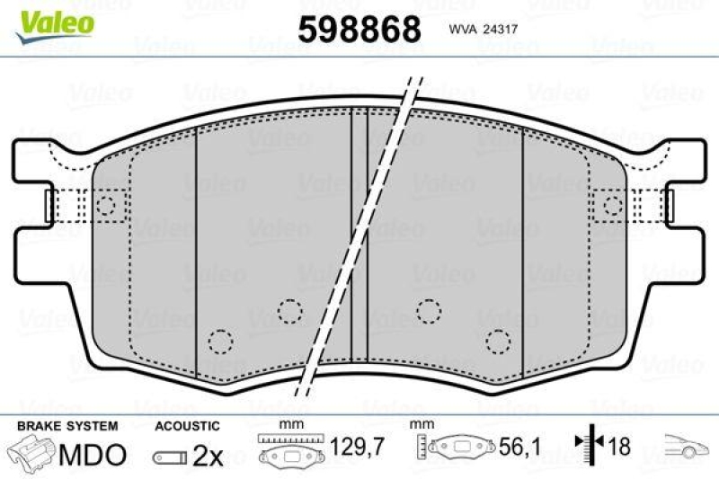 VALEO 598868 SBB-Satz PREMIUM