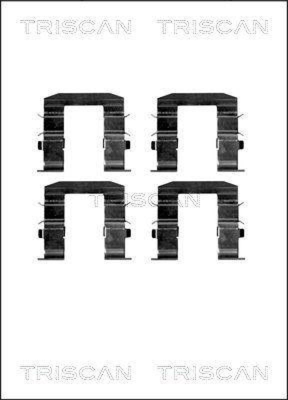 TRISCAN 8105 181004 Montagesatz, Scheibenbremsbelag für Kia