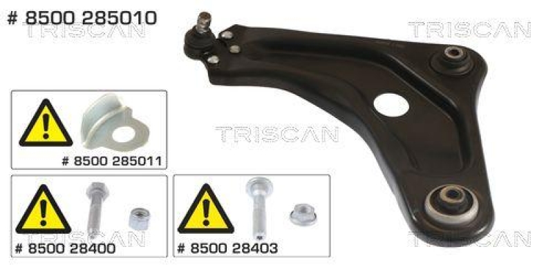 TRISCAN 8500 285010 Querlenker für Peugeot 208