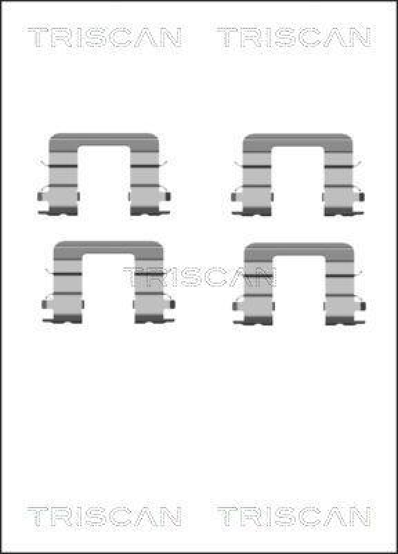 TRISCAN 8105 181007 Montagesatz, Scheibenbremsbelag für Kia