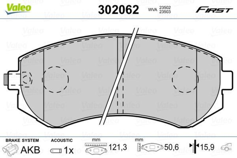 VALEO 302062 SBB-Satz FIRST