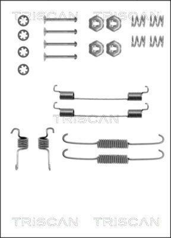 TRISCAN 8105 162542 Montagesatz F. Bremsbacken für Ford Fiesta