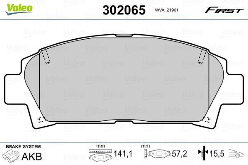 VALEO 302065 SBB-Satz FIRST