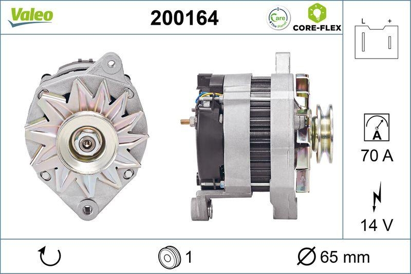 VALEO 200164 Generator - CORE-FLEX - RENAULT Clio