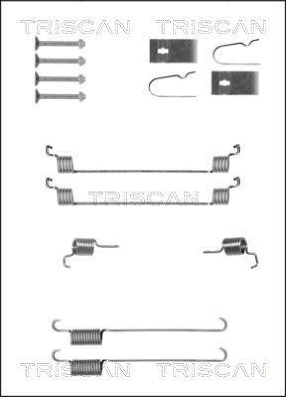 TRISCAN 8105 102617 Montagesatz F. Bremsbacken, Handbremse für Nissan,Suzuki