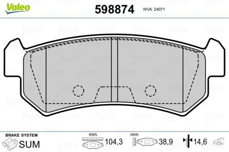 VALEO 598874 SBB-Satz PREMIUM