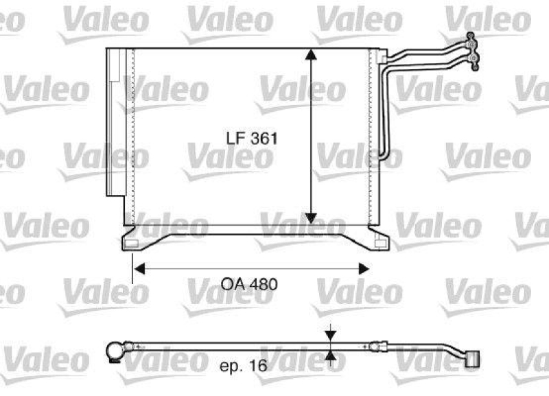 VALEO 817837 Kondensator MINI