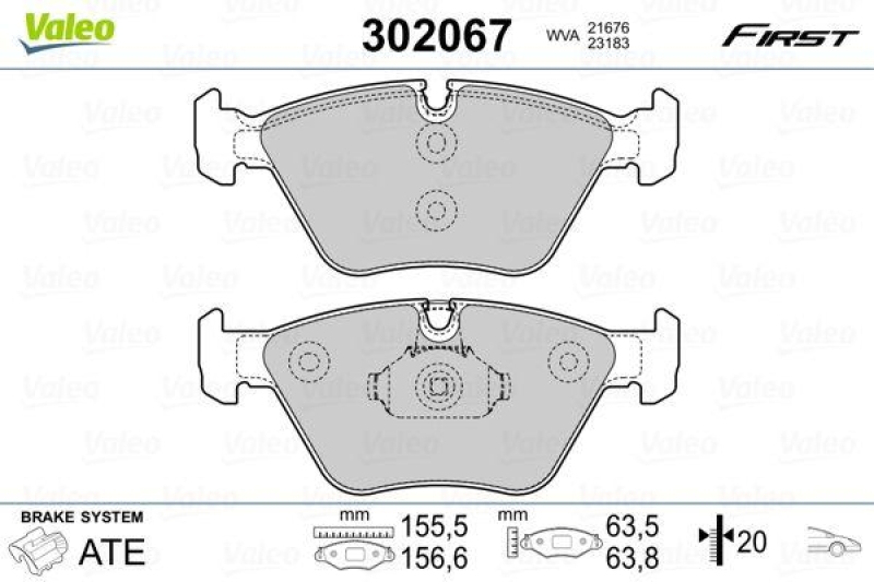 VALEO 302067 SBB-Satz FIRST