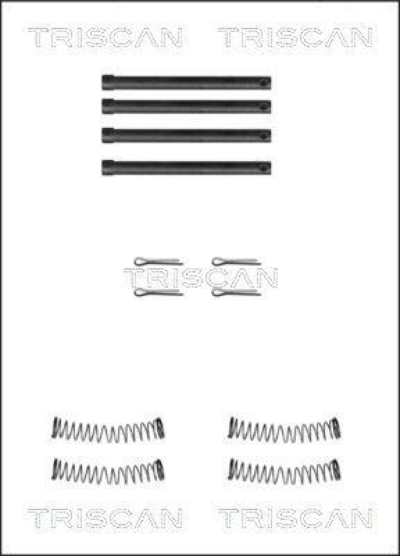 TRISCAN 8105 171005 Montagesatz, Scheibenbremsbelag für Land Rover