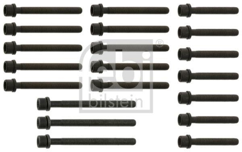 FEBI BILSTEIN 02082 Zylinderkopfschraubensatz mit unverlierbarer Scheibe für VW-Audi