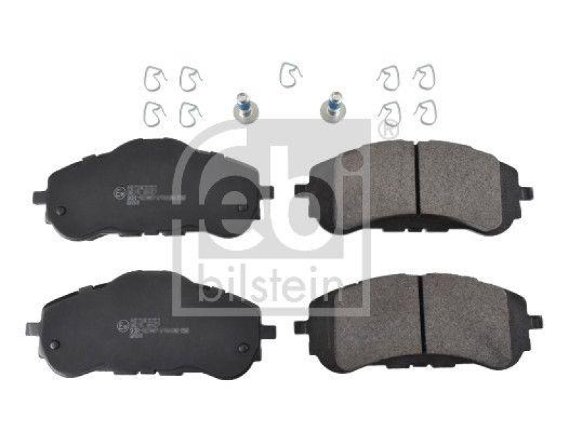 FEBI BILSTEIN 116241 Bremsbelagsatz mit Befestigungsmaterial für Peugeot