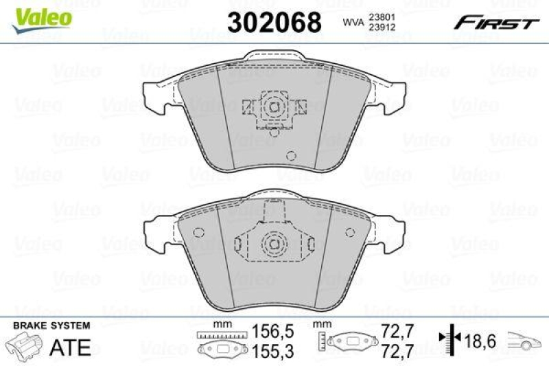 VALEO 302068 SBB-Satz FIRST