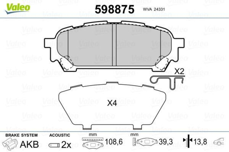 VALEO 598875 SBB-Satz PREMIUM