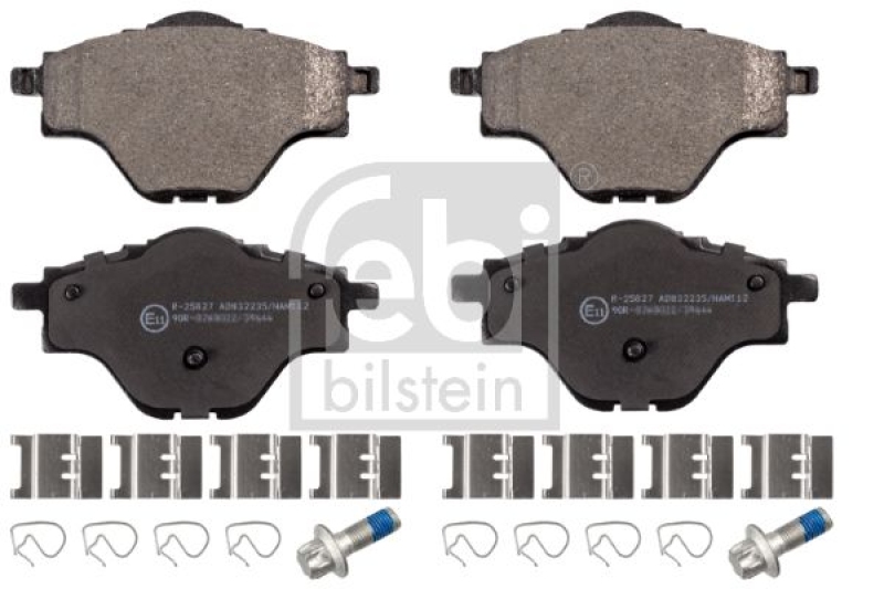 FEBI BILSTEIN 116242 Bremsbelagsatz mit Anbaumaterial für Peugeot