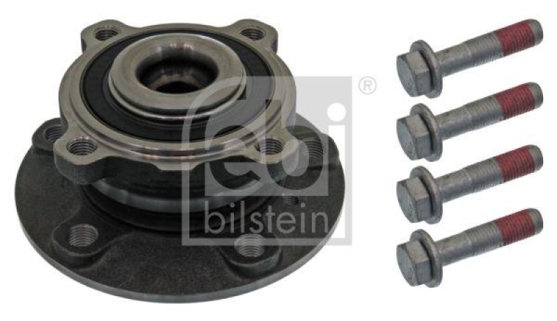 FEBI BILSTEIN 21168 Radlagersatz mit Radnabe, ABS-Impulsring und Befestigungsschrauben für BMW