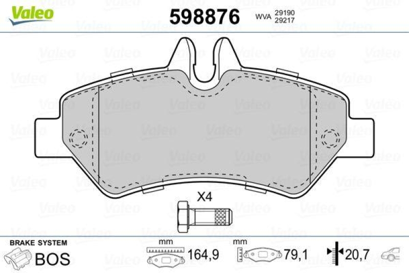 VALEO 598876 SBB-Satz PREMIUM