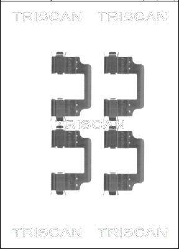 TRISCAN 8105 171598 Montagesatz, Scheibenbremsbelag für Land Rover