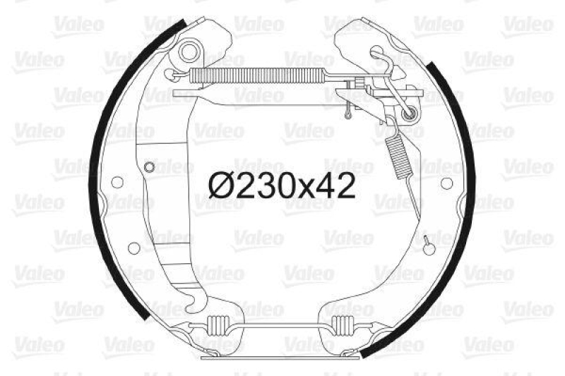 VALEO 554771 Bremsbacken-Satz-KIT